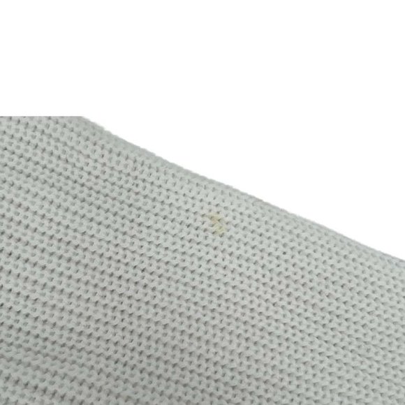 Elle | Women's Knit Sweater | White | Polka Dot | Size Medium - Picture 4 of 4